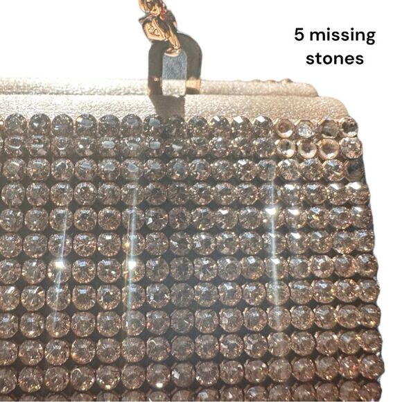 Genuine Swarovski Bag Authentic Swarovski Gold Clutch. - Picture 13 of 17